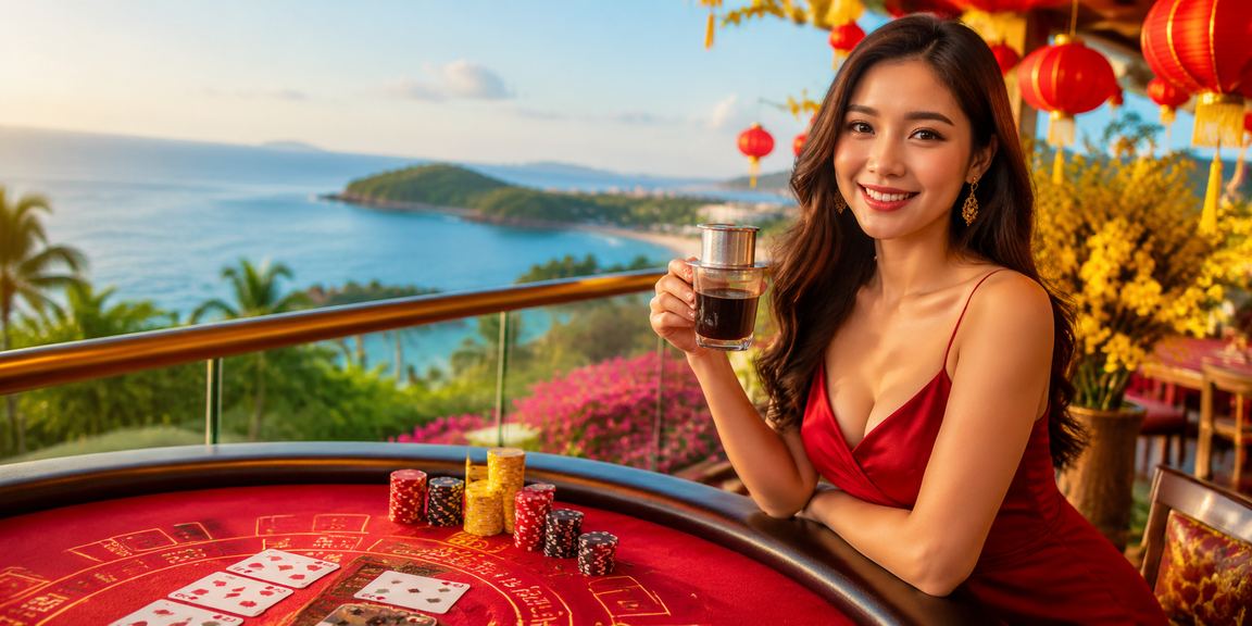 Bàn chơi baccarat sôi động tại Phú Quốc